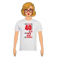 T-Shirt Donna Buon Compleanno per i tuoi 40 anni