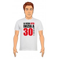 T-Shirt Uomo Buon Compleanno per i tuoi 30 anni