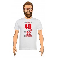 T-Shirt Uomo Buon Compleanno per i tuoi 40 anni